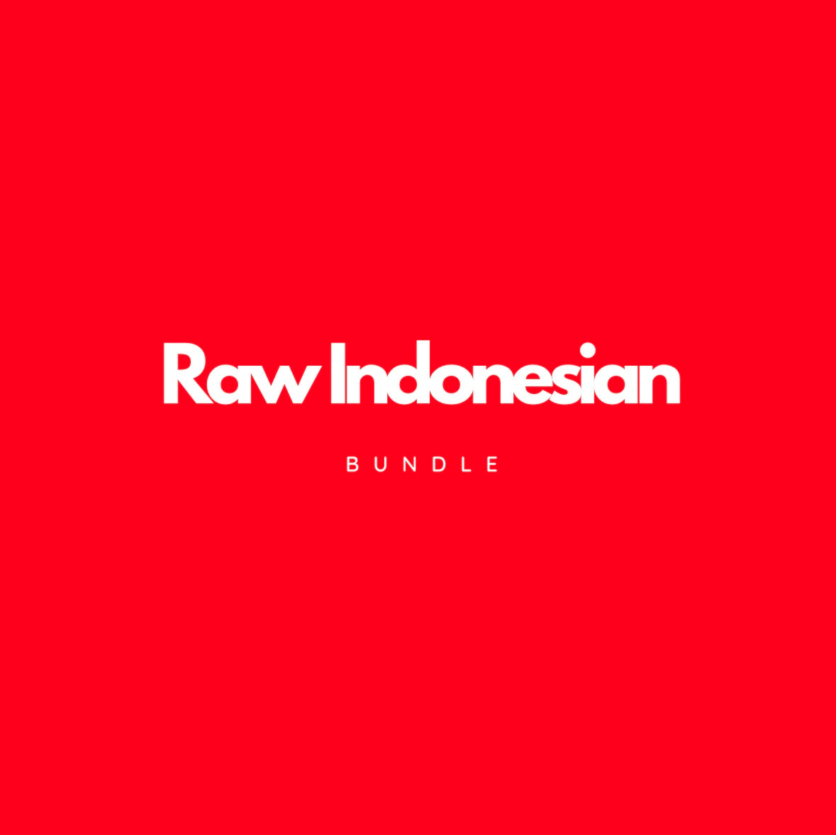 Raw Indonesian